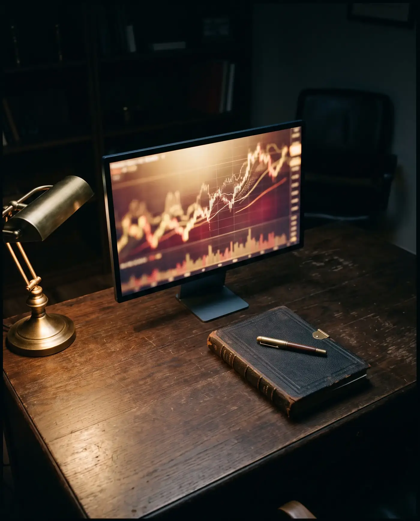 Late-night operator desk